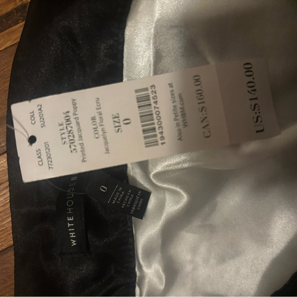 White House Black Market Black & White Floral Circle Skirt - Picture 2 of 6